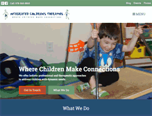 Tablet Screenshot of integratedchildrenstherapies.com